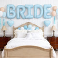 40inch Baby Blue BRIDE Letter Balloons, Giant Pastel Blue Bride Foil Helium by Dagelar