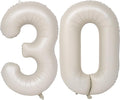 40 In Cream white Number Balloons Helium Foil Mylar Balloon Digital 30 | by Exquisitehighqualitypartydecorationstomeetyoureveryneed%EF%BC%81