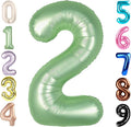 2 Balloon Number 40 Inch Olive Green Balloons by Mluchee