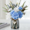 Leftover Fake Flowers in Vase, Faux Flowers in Vase, Table Centerpieces by LEFTOVER