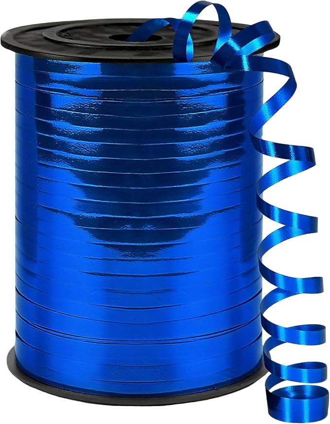 500 Yards Curling Ribbon, 1/5 Inch Shiny Blue Ribbon, Balloon String, Party by Unknown