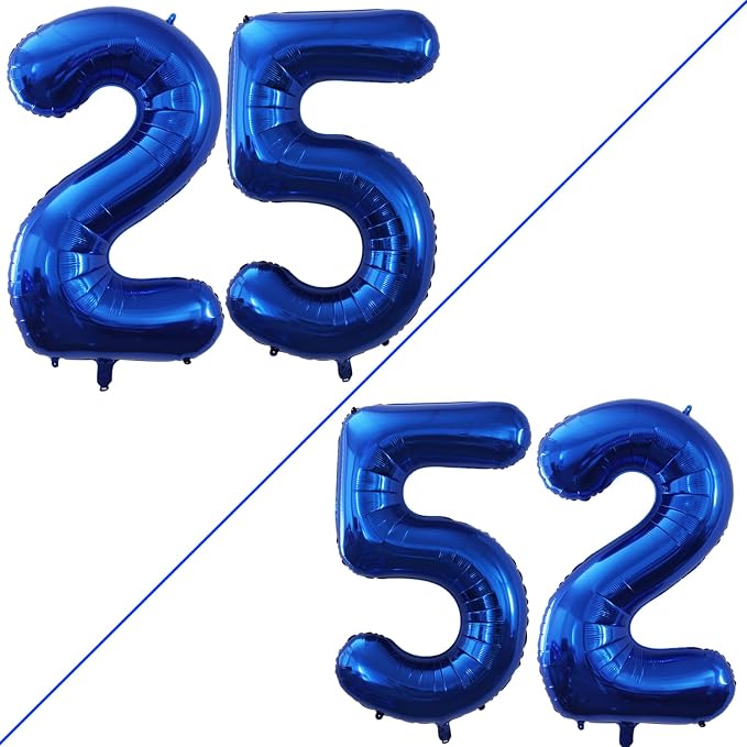 Number 25 Balloons for 25th Birthday Party Decorations, 42 Inch Jumbo Foil by GOER