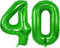 Number 40 Balloons for 40th Birthday Party Decorations, 0-100 Large No.40 by Joycard