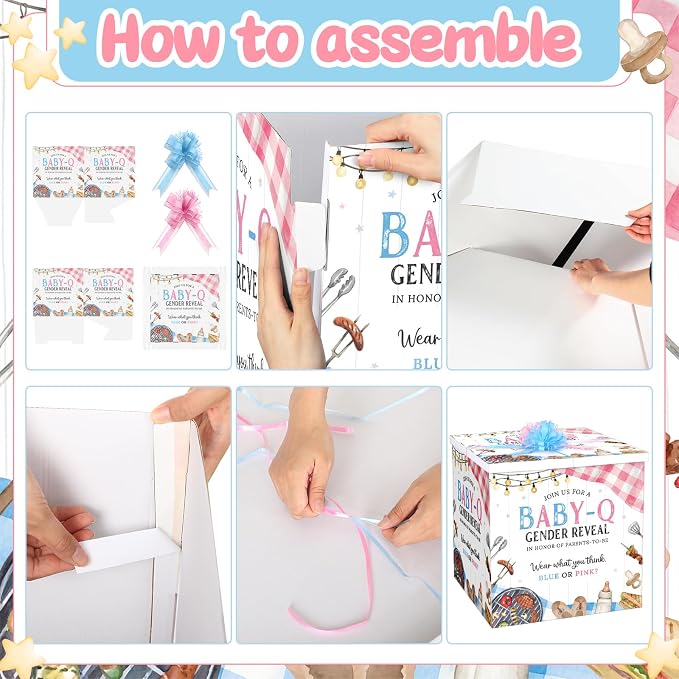AmazingSpark 28in Giant Gender Reveal Gift Box - Image 3