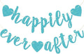 Happily Ever After Glitter Bunting Banner, Engagement, Bridal Shower, Wedding by FOZEE