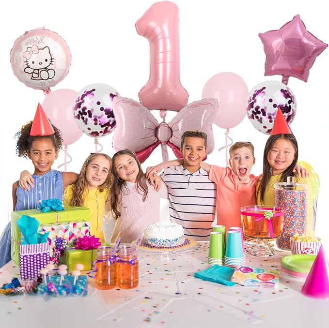 Cartoon Party Balloons, Cute Number 1 Balloon - Image 5