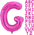 Hot Pink Letter G Balloons, G Letter Balloon 40 Inch Foil G Balloon | Hot Pink by BBPOOL