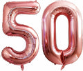 Number 50 Balloons for 50th Birthday Party Decorations, 42 Inch Jumbo Foil by GOER