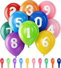 Oubest 12 Inch Colorful Number Balloons, Baby Shower, Graduation & Christmas by Outbest