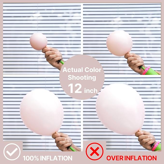 PartyWoo Beige Balloons 101pcs 12 Inch Boho Cream Ivory Neutral White Latex - Image 3