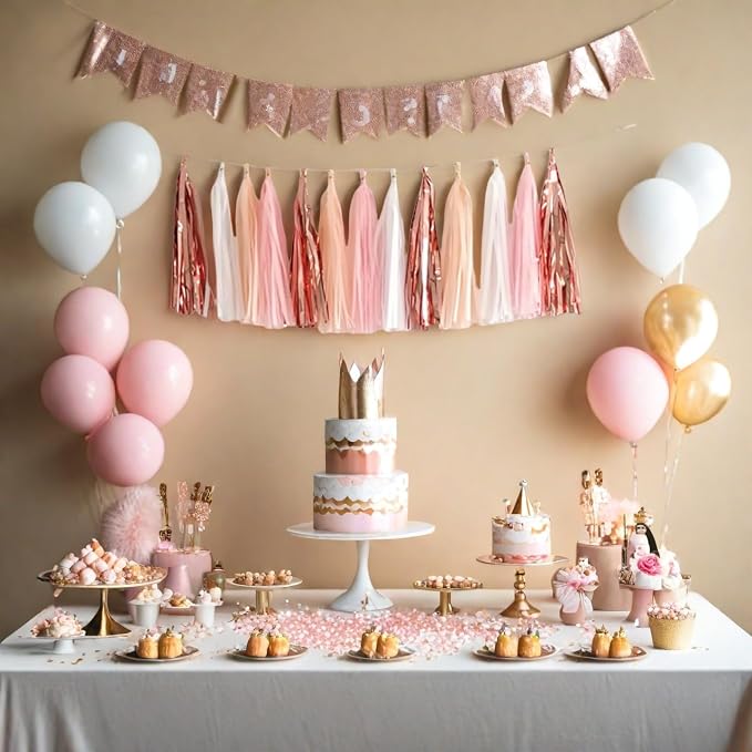 We Moment 20pcs Shiny Tassel Garland Banner Tissue Paper Tassels - Image 6