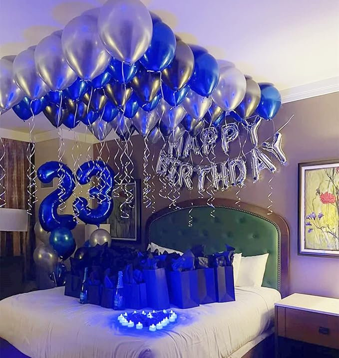 26 Balloon Numbers 40Inch for 26 Year Old Birthday Decorations, Dark Blue | - Image 4