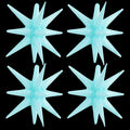 TONIFUL 4 Pcs Star Balloons Pastel Blue Foil Explosion Party Decoration | 22 by TONIFUL