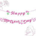 Happy Mother's Day Banner Mothers Day Bunting Banner Garland Heart Signs by Unknown