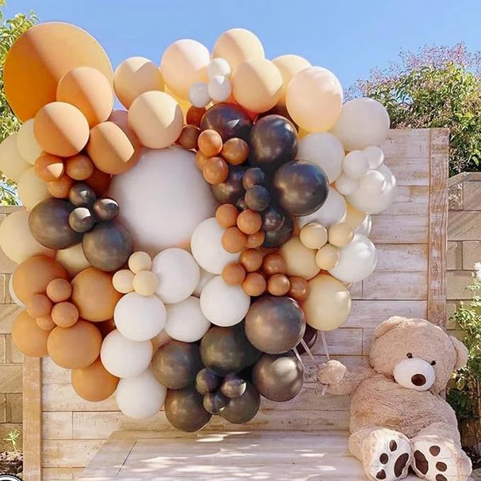 Brown Balloons, Tan Cocoa Coffee Beige Nude Latex Balloon - Image 5