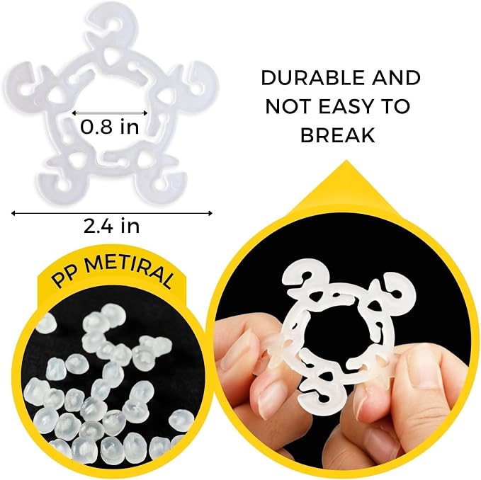 Miliocry 60 PCS Balloon Clips, Balloon Arch Clips, Balloon Connectors Clip - Image 3