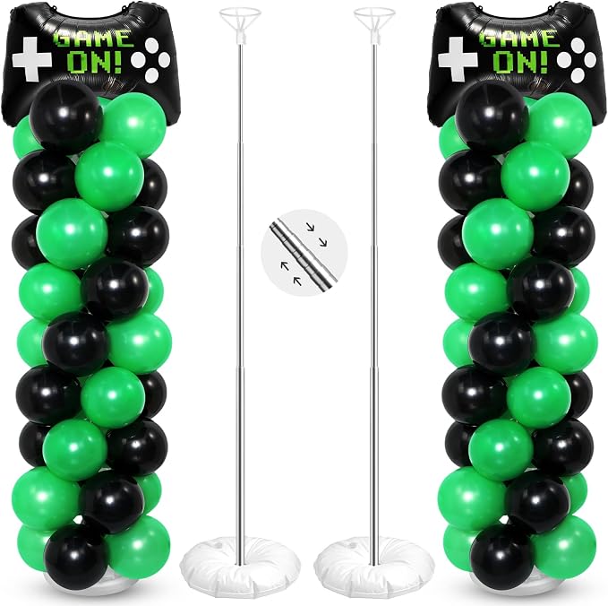 Soulchen 2 Set Video Game Balloon Column Stand Kit by Soulchen