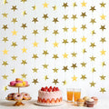 6 Pack Gold Star Garland Banner Each 13Ft Glitter Star Hanging Streamers | by QIHANSProducts