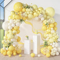 Amandir 173 Pcs Pearl Yellow Balloon Arch Kit | Double Stuffed Pastel Light by Amandir