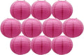 Hot Pink Paper Lanterns Round Chinese Paper Lanterns Decorative 10 inch | Paper by BARTHEW