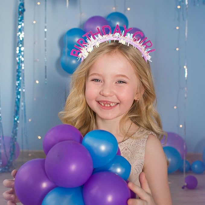 CIEHER Birthday Girl Headband Birthday Crown - Image 3