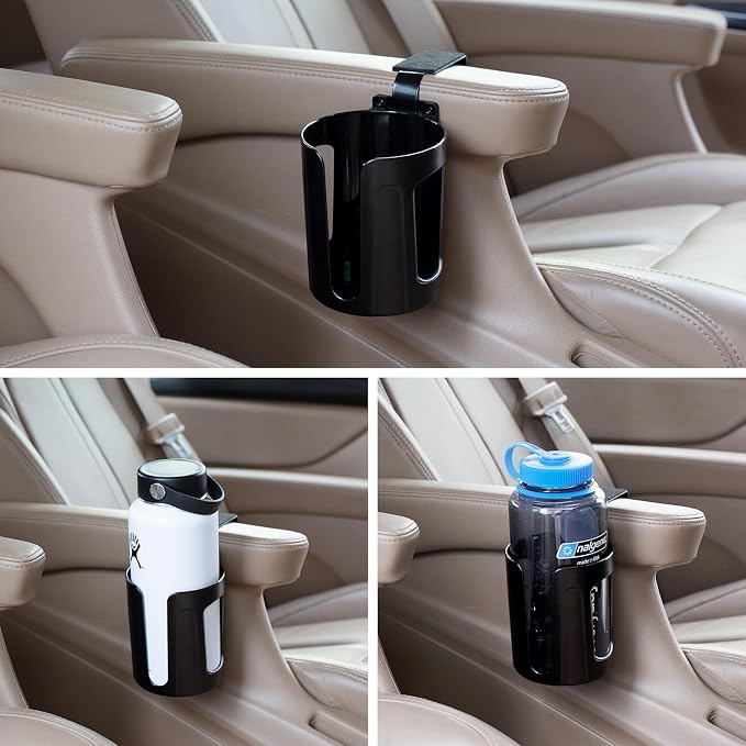 Large Car Door Cup Holder, Side Window Seat Armrest Drink Holder | Shockproof - Image 3
