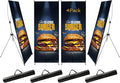 YOSE X Frame Banner Stand Fits Any Banner Adjustable Size 23"X63" to 32"X78" by Unknown