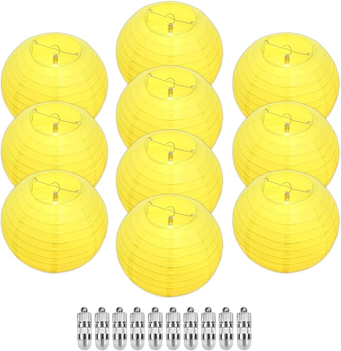 Yellow Chinese Paper Lanterns by Ethbrisge-