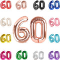 Rose Gold Number 60 Balloon 40 Inch by IWERP