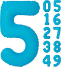 40 in Blue Number Balloon 5 Blue Fluorescent Birthday balloon Number 5 | Helium by Exquisitehighqualitypartydecorationstomeetyoureveryneed%EF%BC%81
