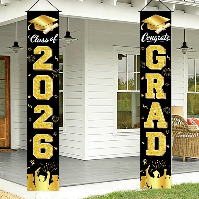 Graduation Decorations 2026 Porch Banner, Congrats Grad Decorations - Image 2