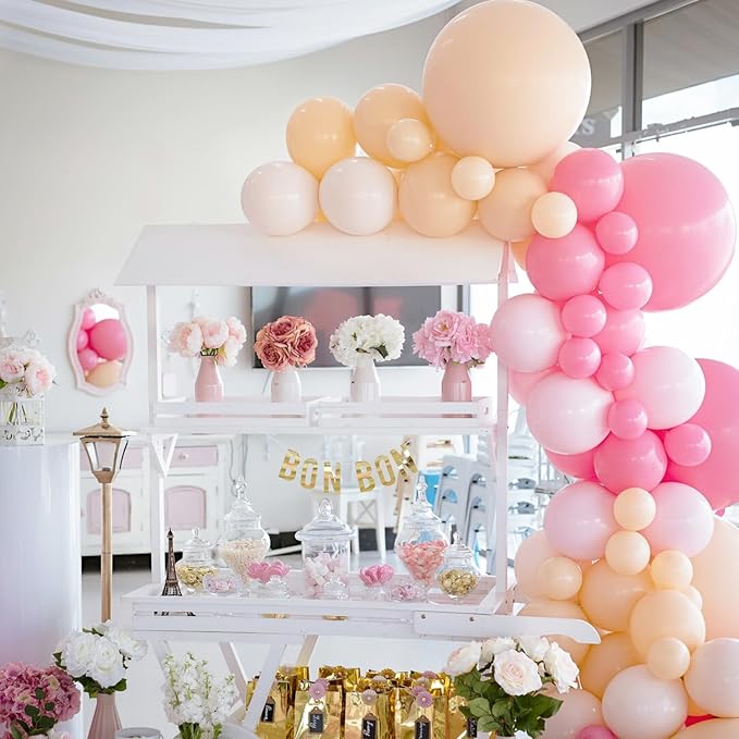 Nude Balloons Different Sizes 135pcs 18 12 10 5 Inch Light Brown Balloon Arch - Image 6
