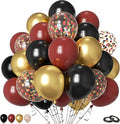 Burgundy Gold Balloons, Metallic Gold, Bachelorette Anniversary Bridal Shower by FunHot