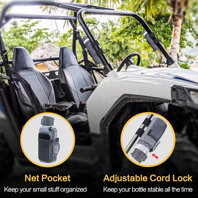GEARV 2Pack Cup Holder for Bike, Scooter and Wheelchair, Water Bottle Holder - Image 5