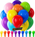 Pro Duralatex Rainbow Extra-Thick Balloons 100 Pack 12 inch | Assorted Rainbow by Bezente