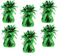 Chochkees 6-Count Green Metallic Balloon Weights, Birthday Party Favors by Chochkees