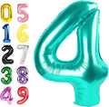 Happy Birthday Balloon 40 Inch Blue-Green 3 Balloon by Argthjy