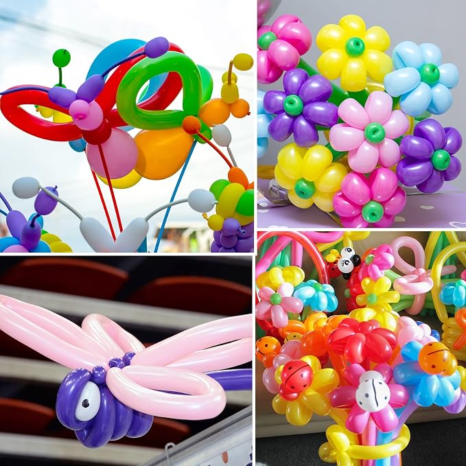 RUBFAC 100pcs 260 Balloons, for Animals modeling, Skinny Latex Twisting - Image 6
