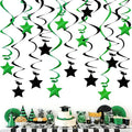 Green Black Hanging Swirl Decorations by PARTVON