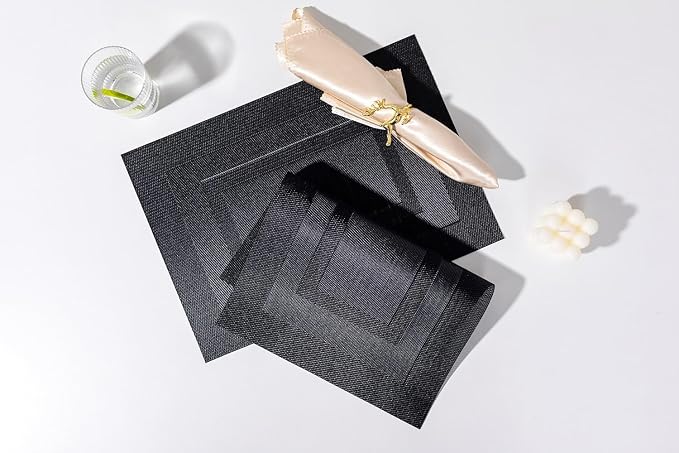 LEXMORE PlaceMats Set of 12 Vinyl/Plastic Woven Place Mats - Image 7