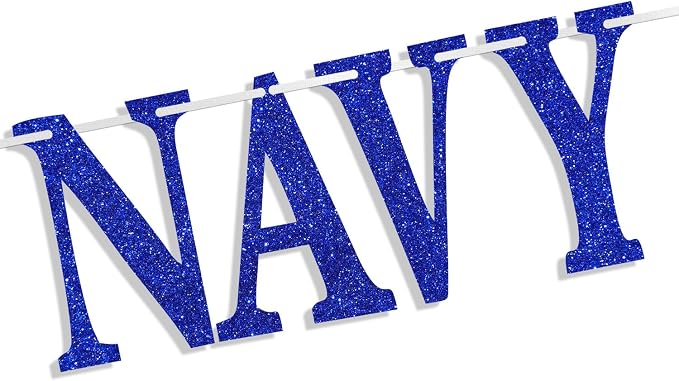 Congrats Navy Banner, USN Military Party Decorations - Image 7