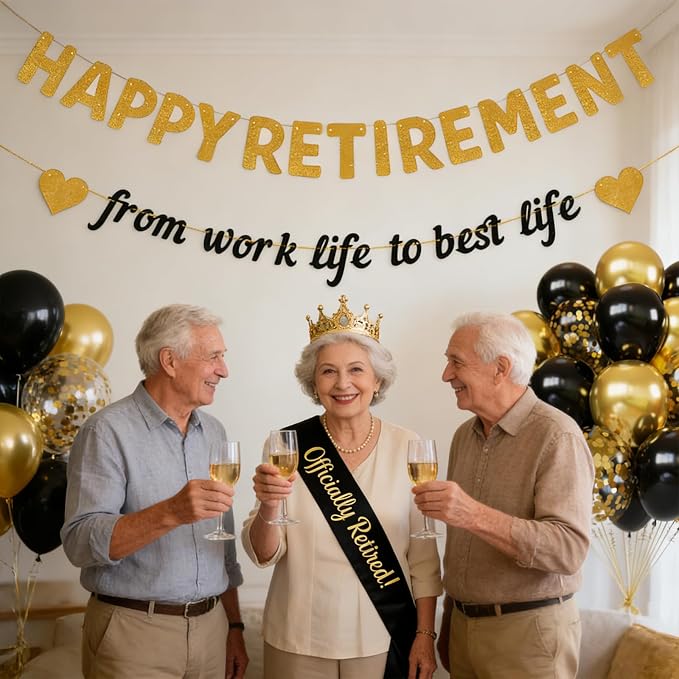 Retirement Party Decorations for Men Women, Happy Retirement & from work life - Image 5