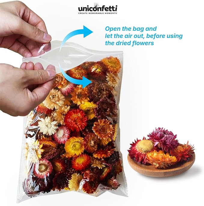 Dried Flower Forget Me Not Biodegradable Confetti - Real Flower Petals for Weddings, Flower Girl Toss, Wedding Send Off Ideas, Party Table Decoration | Boxed - 8oz (0.5lbs)