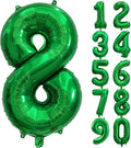 Number Balloons Green Party Balloon by United-UnicornsParty