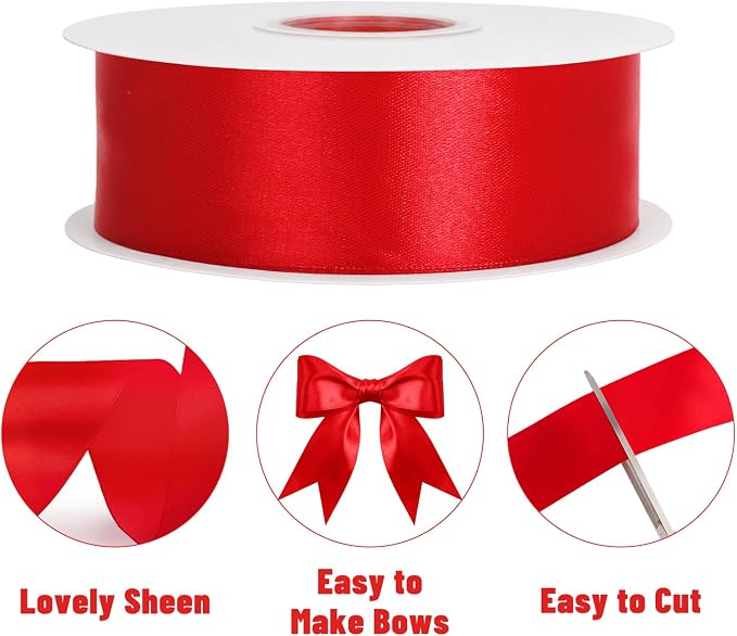KINGLAKE Red Satin Ribbon - Image 3