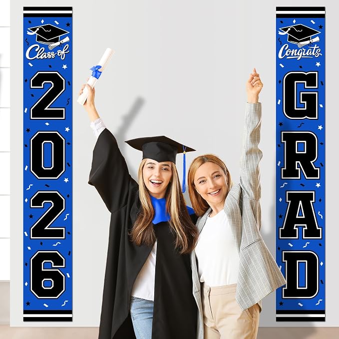2026 Graduation Decorations, Congrats Grad Banner Backdrop - Image 5