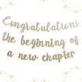 Pre-Strung New Journey Party Decorations Congratulations Banner The Beginning by Unknown