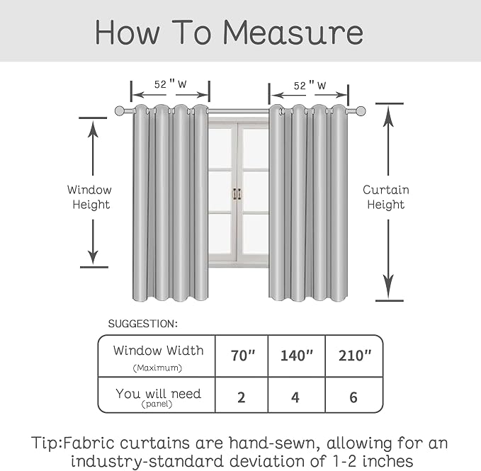 Linen Curtains 72 inches Long for Living Room, Printed Linen Curtains Grommet - Image 6