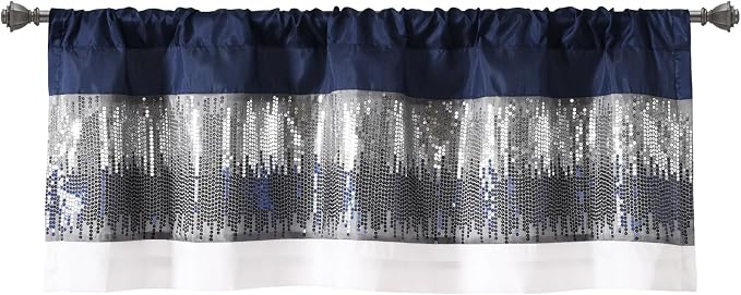Lush Decor Night Sky Sequins Valance Curtain Single - Image 7