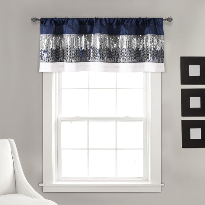 Lush Decor Night Sky Sequins Valance Curtain Single by LushDecor